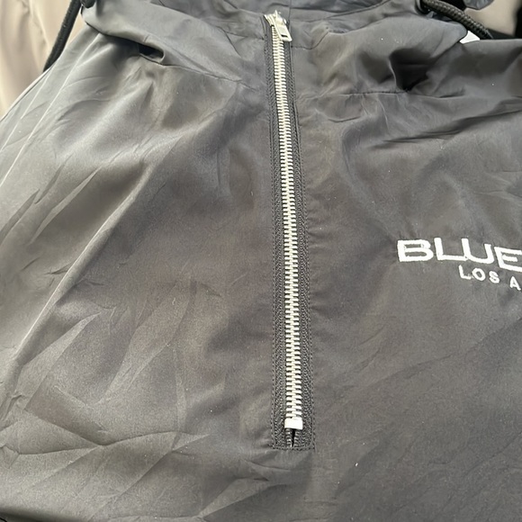 BlueMoon Streetwear Black Hoodie Windbreaker size Large - Picture 6 of 9